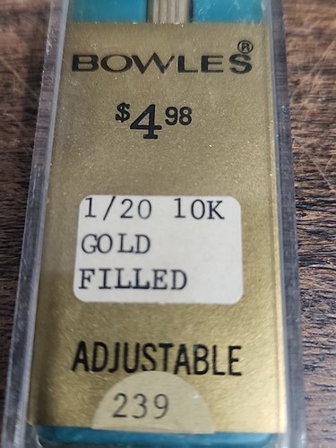 Correa de reloj BOWLES vintage para dama llena de oro de 10k. Nuevo en caja original** oro 10K - Imagen 2 de 5