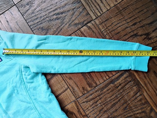 Felpa donna MED Vineyard Vines verde menta a righe maglione pile zip 1/4 - Foto 7 di 7