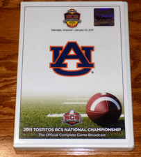 2011 TOSTITOS BCS NATIONAL CHAMPIONSHIP Auburn vs Oregon Tiger Champions DVD NEW