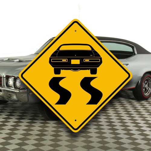 Buick GS '71 - Muscle Car Sign - Skylark Burning Rubber -Fast Speed Garage Decor - Picture 1 of 9