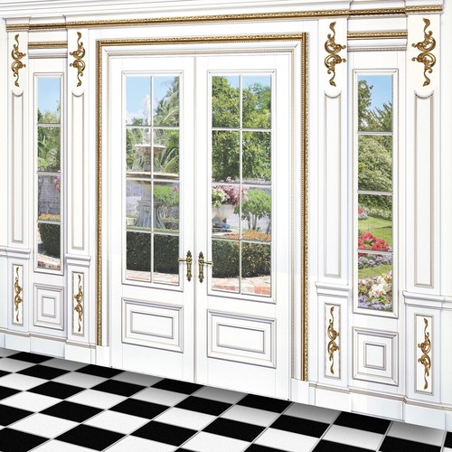 Dolls House 1:24 Stick On Vinyl Wallpapers, Choice Of 220 Styles - Pack of 4 - Picture 628 of 670
