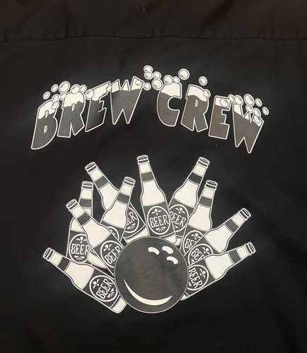 Cruisin USA Herren Bowling Shirt - schwarz/weinrot - "Brew Crew" - Größe 3XL - Bild 3 von 9