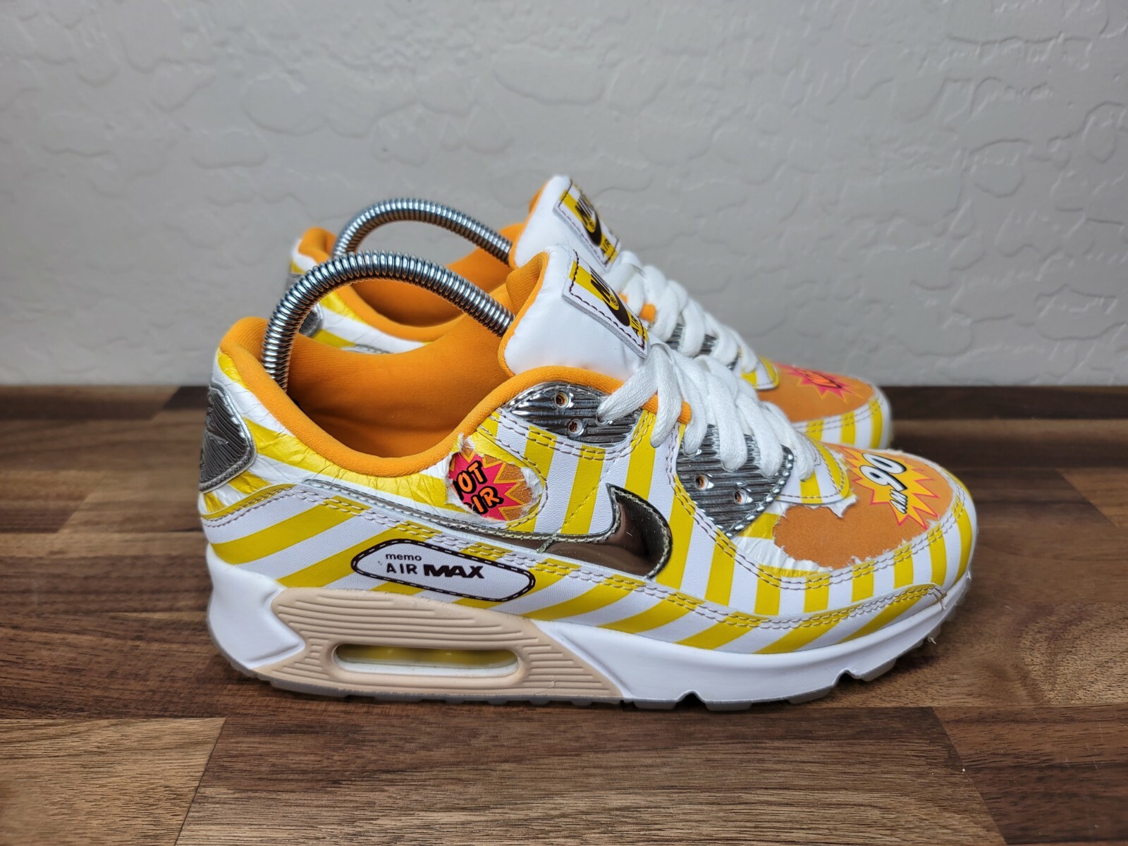 Nike Air Max 90 SE Swoosh Mart Fried Chicken Sneakers DD5481-735 Sz M 7/W 8.5
