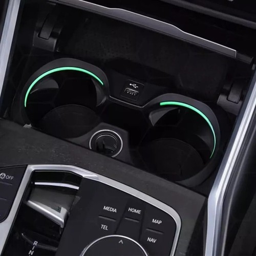 11 Color RGB Car LED Cup Holder Ambient Light For BMW 3 Series G20 G21 G28 M3 M4 - Bild 6 von 9