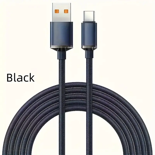 3m Braided USB Type C FAST Charger Sync Cable Lead for Samsung S24 Ultra S23 S22 - Picture 1 of 3