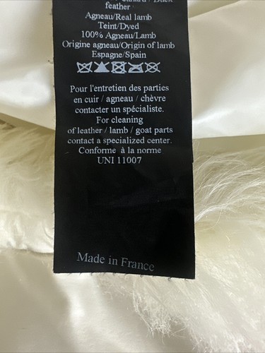 YVES SALOMON Shearling-trimmed puffer coat Women Size 32 France - Picture 14 of 15