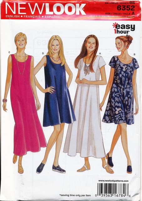 LOOK Sewing Pattern 40 Misses 404040 Easy 40 Hour Flared Swing Dress Cool Swing Dress Pattern LOOK Sewing Pattern 40 Misses 404040 Easy 40 Hour Flared Swing Dress Cool Swing Dress Pattern
