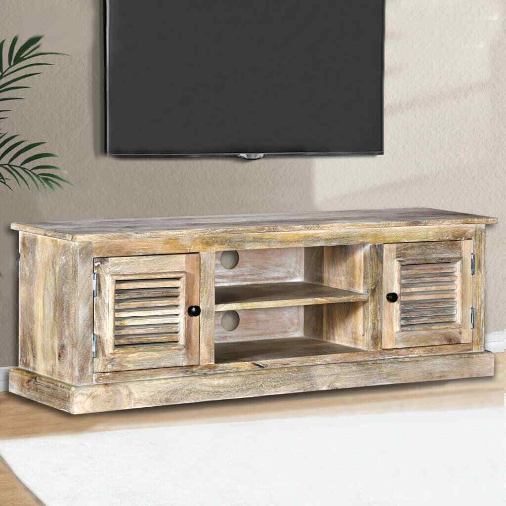 Vidaxl Mobile Porta TV in économies Legno Massello di Mango