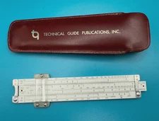 Pickett N400 Business Slide Rule 6"  + Leather Case -- Excellent