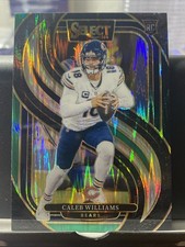 2024 Panini Select - Premier Level Caleb Williams #114 Black & Green Shock Prizm