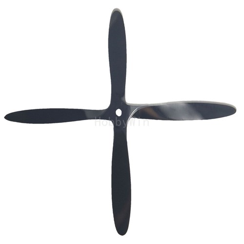 4-bladed 20x8 Black Wood Propeller Puller for Nitro Gas Engine RC Model Airplane - Picture 7 of 8