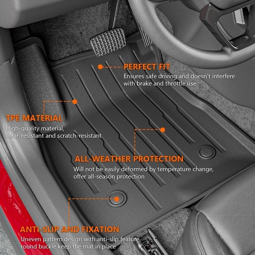 Floor Mats Backrest Mats Trunk Cargo Liners For 2021-2025 Chevrolet Trailblazer - Picture 15 of 30