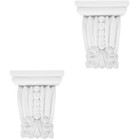  2 Pieces Corbels Decorative Plaster Pair European Style Decoration