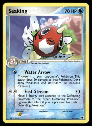 2004 Near Mint Pokemon Seaking 21/109 Ruby Sapphire English - Picture 1 of 2