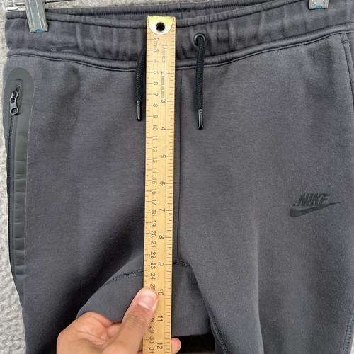 Nike Tech Fleece Sweatpants Kids Medium Black Jogger Sportswear Slim Fit Youth - Picture 5 of 12
