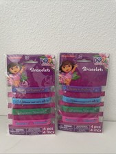 Dora The Explorer Bracelets 2 Packs of 4 New In Package