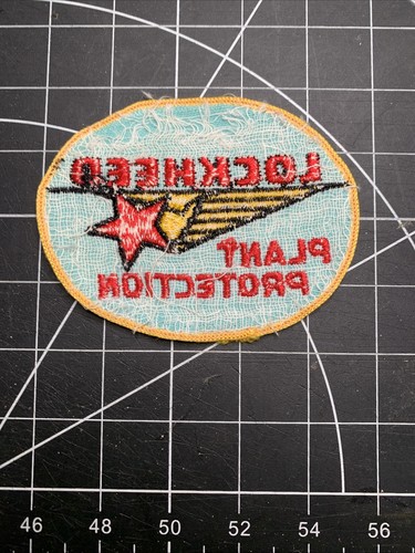 Lockheed PATCH Plant Protection 1960'S or 70's? Used RARE FIND!!! - Picture 4 of 4