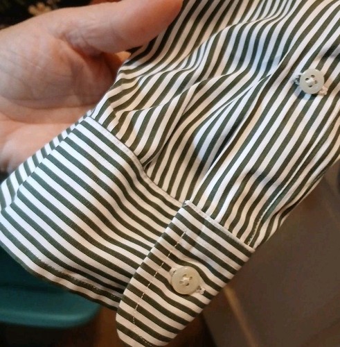 Ralph Lauren Classic Fit Dress Shirt Men Sizr 4XL Big Blue White Stripe Preppy - Picture 5 of 10