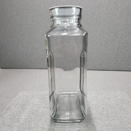 Vintage Anchor Hocking Clear Glass Smooth Refrigerator Pitcher With Lid - Picture 4 of 13