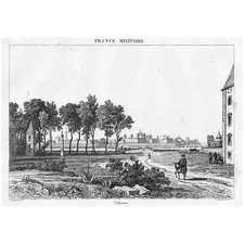 SPAIN View of Valencia - Antique Print 1837