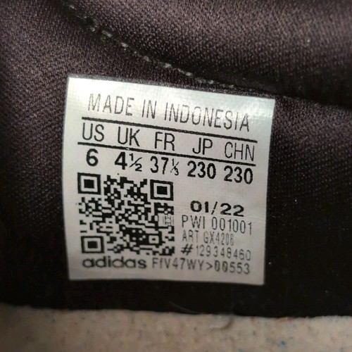 Adidas Cloudfoam Super Tenis Negro Blanco Dorado Zapatos para Correr EE. UU. 6 - Imagen 5 de 6