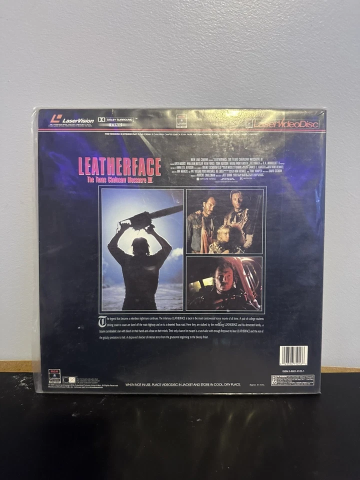 Leather Face The Texas Chainsaw Massacre III Laser Disc — 第 2/2 张图片