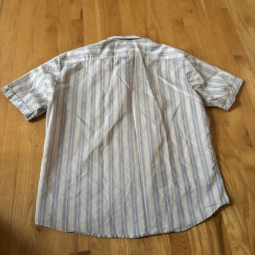 Camisa Kuhl Para Hombre XL Multicolor Botones Rayas Ligera Verano Exterior - Imagen 5 de 5