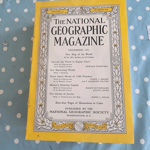 THE NATIONAL GEOGRAPHIC MAGAZINE X 10 1951 / VINTAGE /HISTORIC - Bild 20 von 21