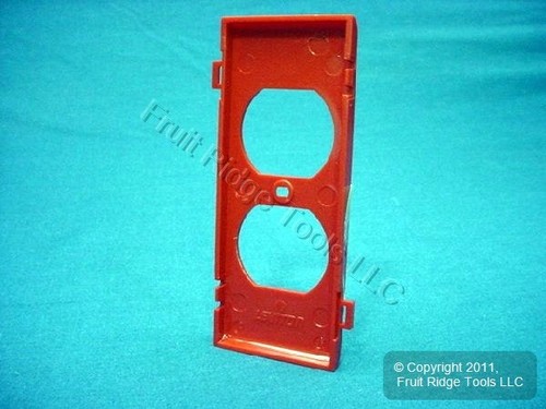 Leviton PSC8-R Red 1-Gang Duplex Outlet Unbreakable Sectional Wallplates 20pcs - Imagen 4 de 4
