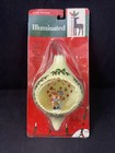 NOS Velvetouch Illuminated Christmas Carolers Ornament Pig Tail Lights Up Vtg