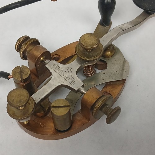 J.H. Bunnell & Co Telegraph Key – Manual Morse Code Sender Bunnell S - Zdjęcie 4 z 9