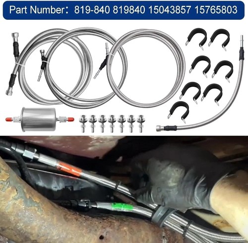 Líneas de combustible compatibles con Chevy Silverado GMC Sierra 1500 2500 2500 HD 819-840 - Imagen 3 de 7