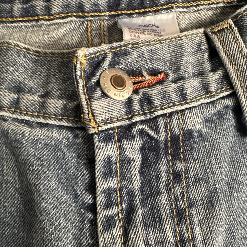 Cinch White Label Relaxed Straight Jeans Men's 35x32 Denim - Image 3 of 4