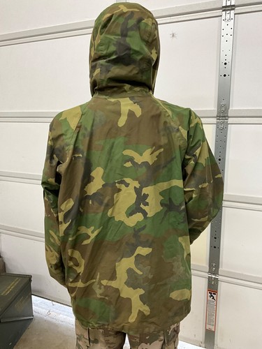 USGI ECWCS Gen I Parka Cold Weather Camouflage Woodland Gore-Tex Tennier SIZE LR - Picture 2 of 8
