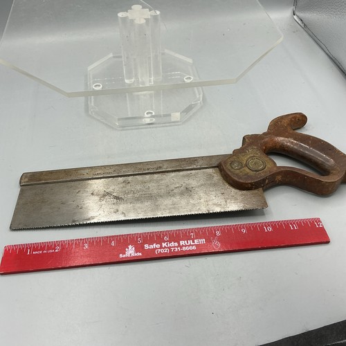 12" HENRY DISSTON & SONS DOVETAIL SAW, Cast Steel