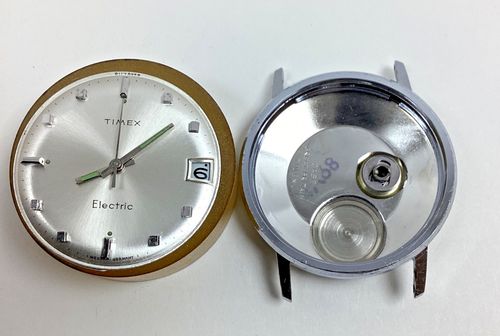 Lot Timex M85 Electric Backset 7 Jewel Date Watch DuRoWe880 /81 Runs READ Parts - Picture 8 of 19