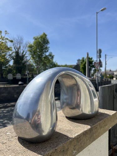 SELTENE 80ER JAHRE IKEA BIOMORPHE POLIERTE MODERNISTISCHE ALUMINIUM SKULPTUR INNENARCHITEKTUR - Bild 12 von 12