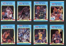 1988 Fleer Super Star Sticker Set Lot of 11 Michael Jordan Magic Johnson Bird