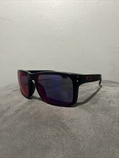 Oakley Holbrook OO9102 Matte Black Sunglasses/Positive Red Iridium Lenses