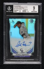 2014 Bowman Prospect Chrome Black Refractor /99 Rosell Herrera BGS 9 MINT Auto