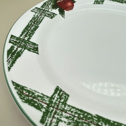 Platos de ensalada colección Cades Cove verde rojo manzana casa de campo 7,5 pulgadas - Imagen 5 de 8