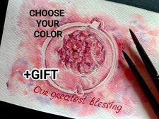 CUSTOM EMBRYO IVF Arts Painting Personalized Pregnancy Gift Nursery Baby Room A4