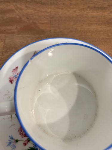 Vintage Pair Of Limoges For Cartier Cups And Saucers - Picture 3 of 5