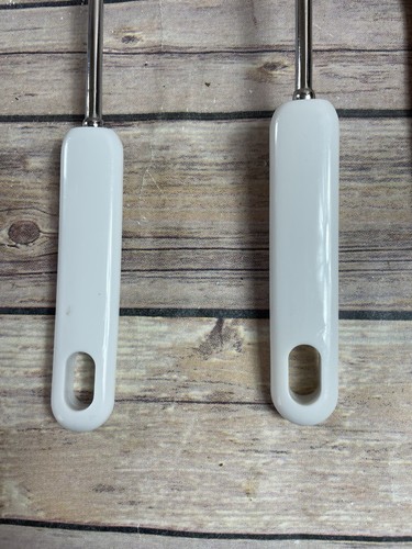 Espátula ranurada con mango de plástico blanco vintage cucharas para servir Ekco Like - Imagen 5 de 13