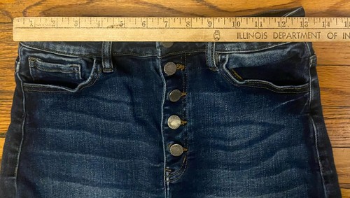 Kancan Denim Jeans Stretch Shorts Button Fly Damen 28 - Bild 5 von 6