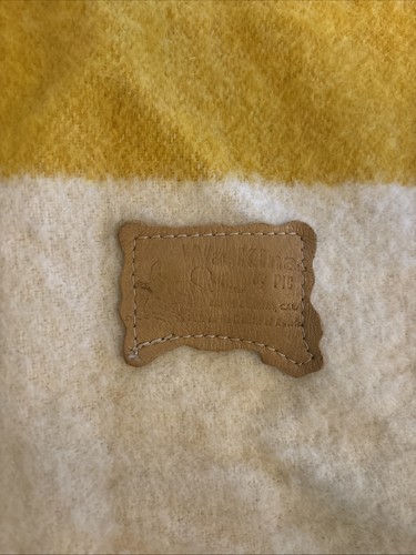 VINTAGE WA KAINA BY PIG WOLLMANTEL LEDERBESATZ HERGESTELLT IN DEN USA FRONTIER OF AMERICA GR. L - Bild 4 von 8