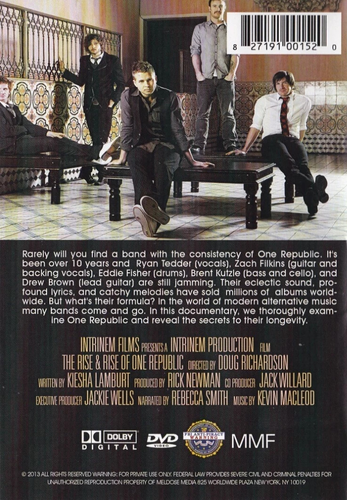 One Republic - The Rise & Rise of One Republic (DVD) BRAND NEW - Bild 2 von 2