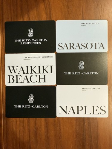 Chiave Ritz Carlton Sarasota Florida Hotel Ritz-Carlton souvenir camera chiave USA - Foto 13 di 15