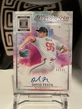 David Festa 2025 Panini Impeccable Water Colors Auto /35 Twins