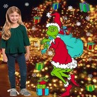 Christmas Decorations - 3FT Window Clings, Large Stickers for Winter Green 